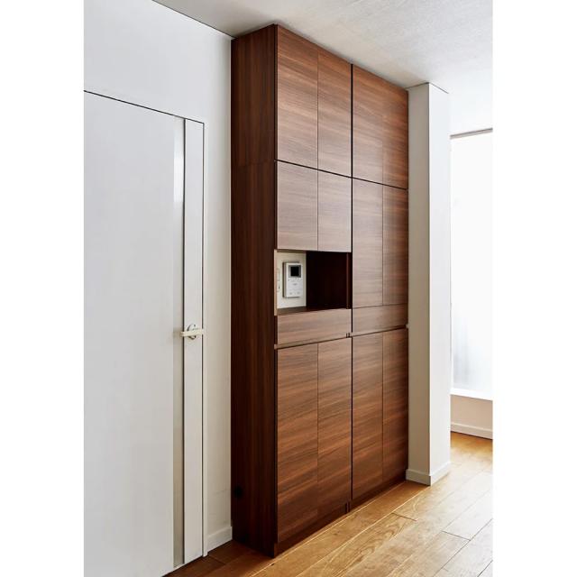 スイッチ避け壁面収納シリーズ 収納庫タイプ（上台扉付き・下台扉・背