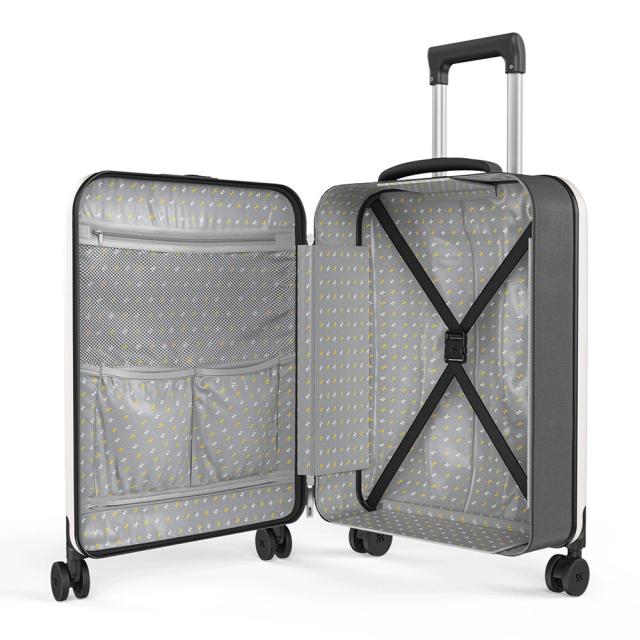 Rollink/ローリンク 薄くたためるスーツケース4輪タイプ 39L ホワイト