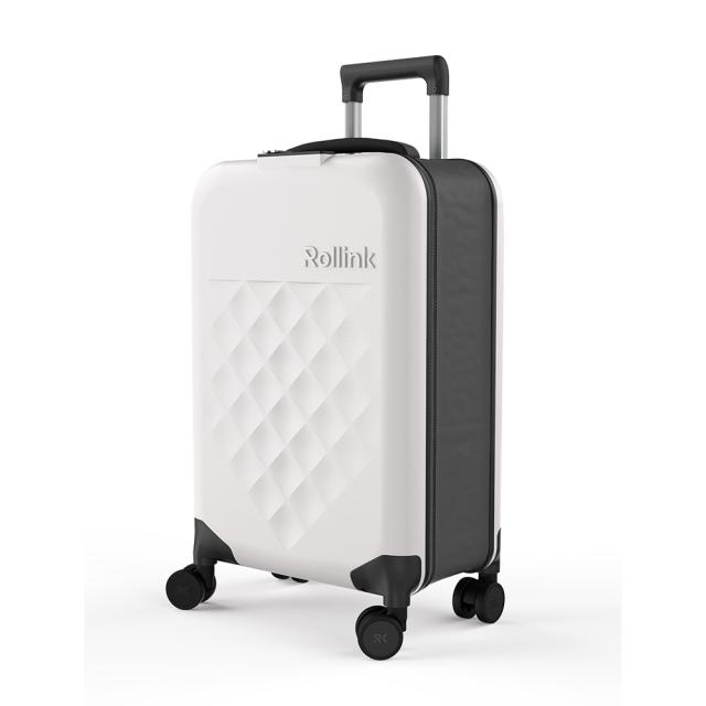Rollink/ローリンク 薄くたためるスーツケース4輪タイプ 39L ホワイト（特別セット） スーツケース ハードタイプ H75203 Rollink/ローリンク 薄くたためるスーツケース4輪タイプ 39L ホワイト