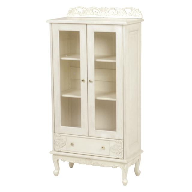 クラシック木製キャビネット ガラス扉付き Amazon.co.jp: キャビネット ガラス アンティーク クラシック 木製