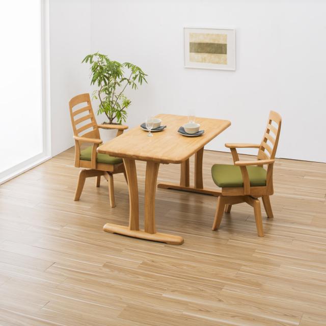 角丸優しいテーブルダイニングシリーズ 回転アームチェア 椅子 チェア 回転椅子 628810_8