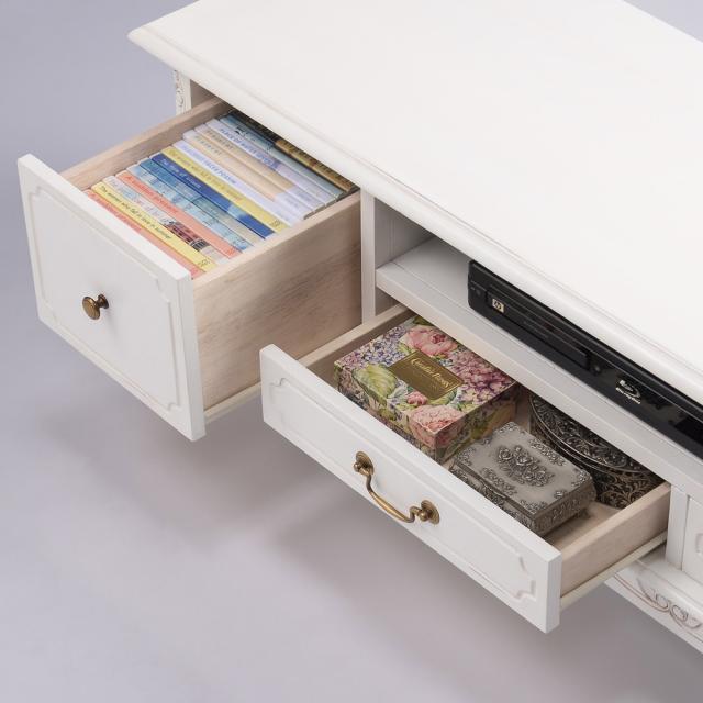 テレビ台 幅150高さ42cm 【アンティーク調クラシックシリーズ】 テレビ台 テレビボード ミドルタイプテレビ台 643655_2