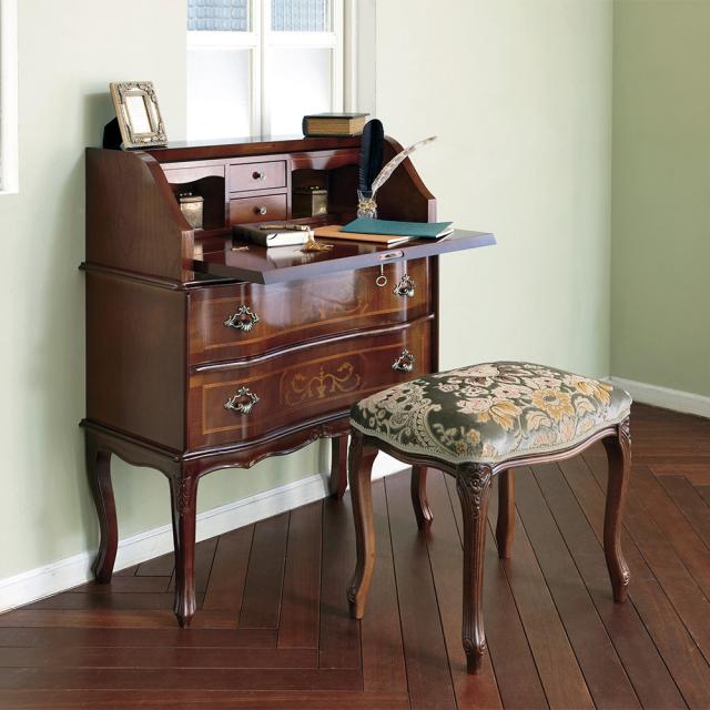 イタリア製象がん収納家具 ライティングデスク（パソコンデスク） 机 パソコン PC ワーク 袖机 585317