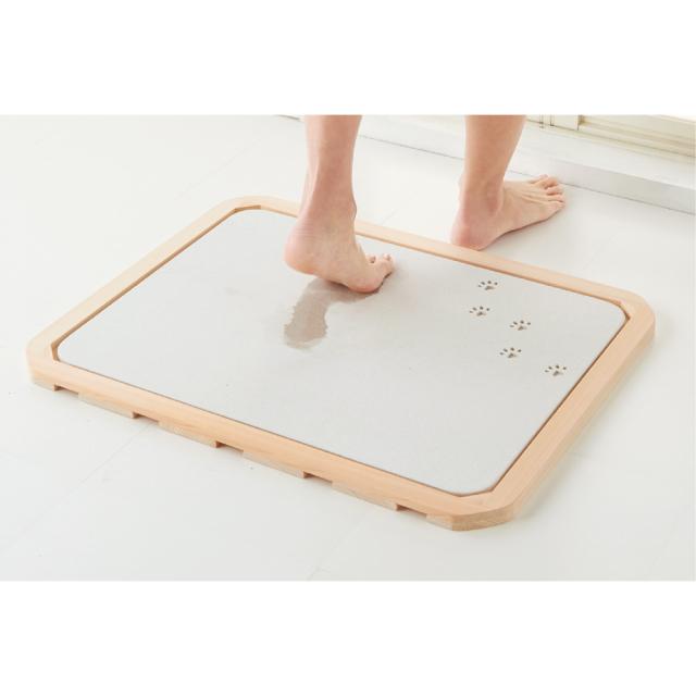 ≪小サイズ≫ soleau/ソレウ 吸水・速乾・消臭バスマット＆スノコ お得な2点セット バス用品 バスマット 622258_1