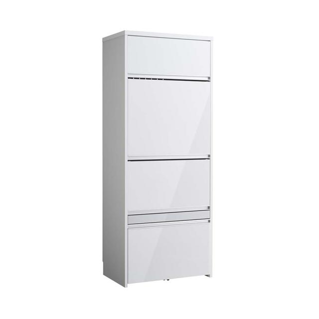 Ymir/ユミル 隠せる家電収納 幅70cm奥行45cm高さ178cm キッチン収納 レンジ台 キッチンラック H92009