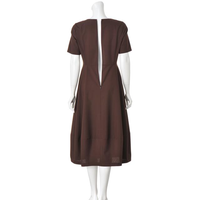 NIKKE」 ZQウール混 コクーン ワンピース サステナブル 108101