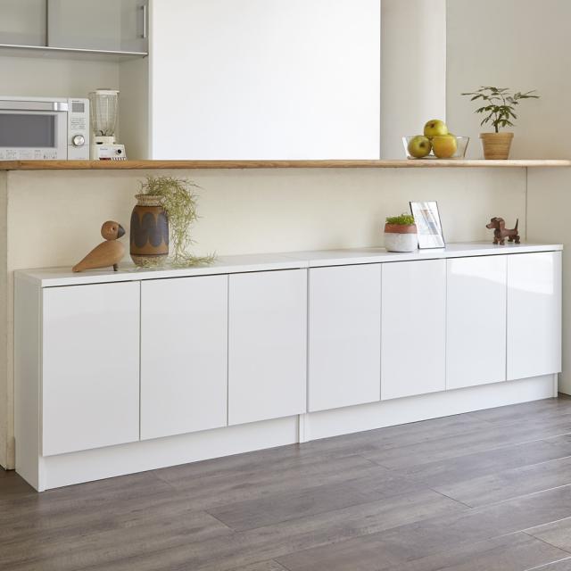 家具 収納 キッチン収納 食器棚 カウンター下収納 高さ60cm ダイニングカウンター下収納 奥行25幅 5cm 3枚扉 5497の通販はau Pay マーケット ディノス Au Pay マーケット店