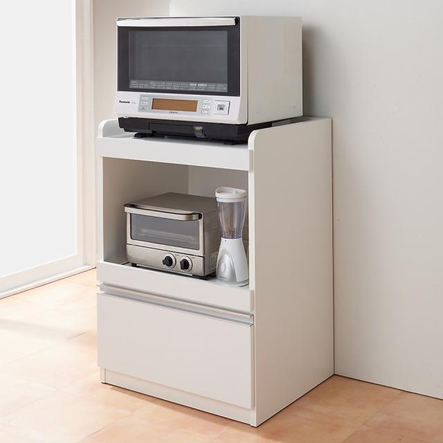 大型レンジが置ける家電収納庫 レンジキッチンカウンター・幅80cm キッチン収納 レンジ台 キッチンラック 629634