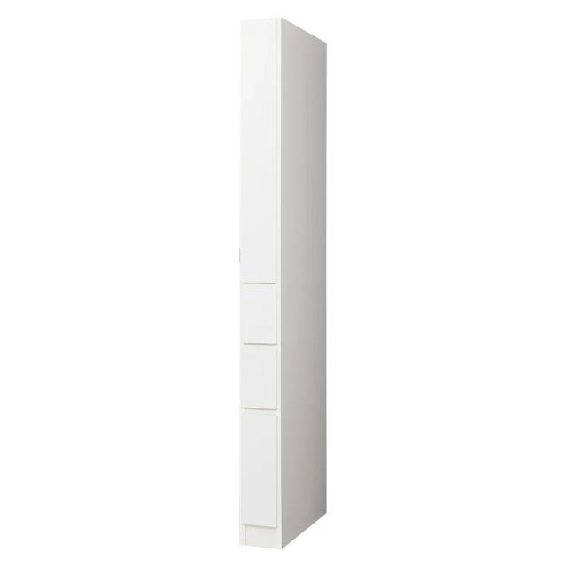 ［幅15奥行45cm］ スライドトレー付きすき間収納庫 完成品 日本製 トイレ 洗面所 ランドリー収納 洗面所収納 隙間収納 640674