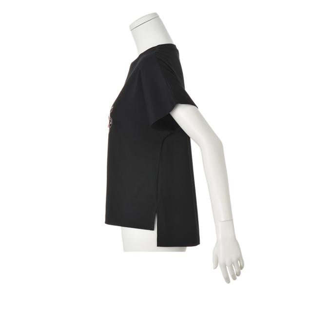 バッグモチーフ パッチワーク刺しゅう Tシャツ（日本製） トップス