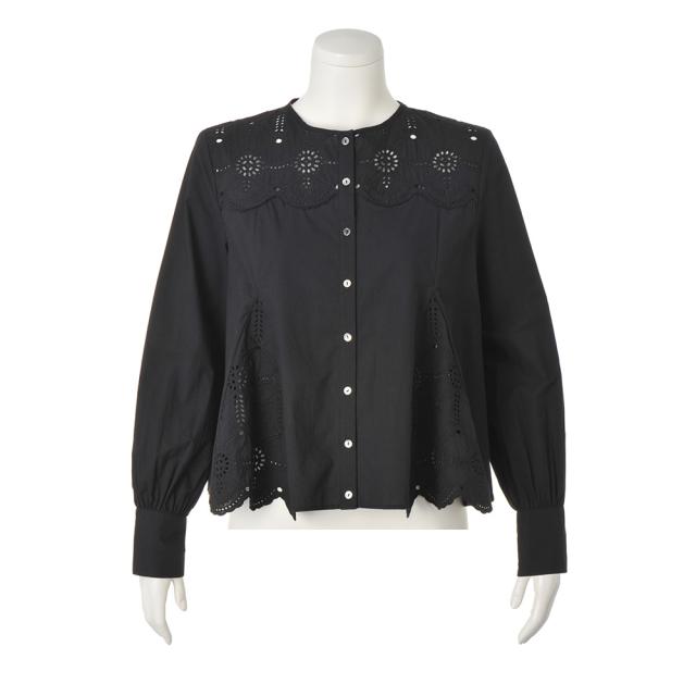 カットワークレース ブラウス トップス シャツ ブラウス 104101