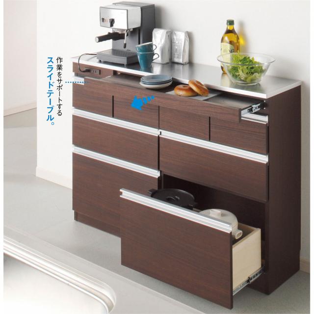 薄型ステンレス天板カウンター 幅60cm キッチン収納 キッチンカウンター 629413_8