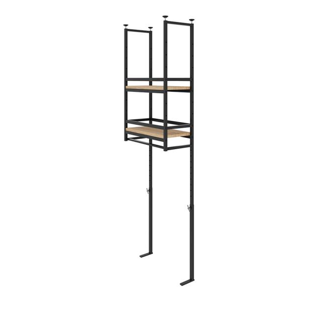 簡単設置突っ張りカウンター上吊棚 幅47cm奥行22cm高さ125cm-160cm キッチン収納 キッチンカウンター上収納 630707_3