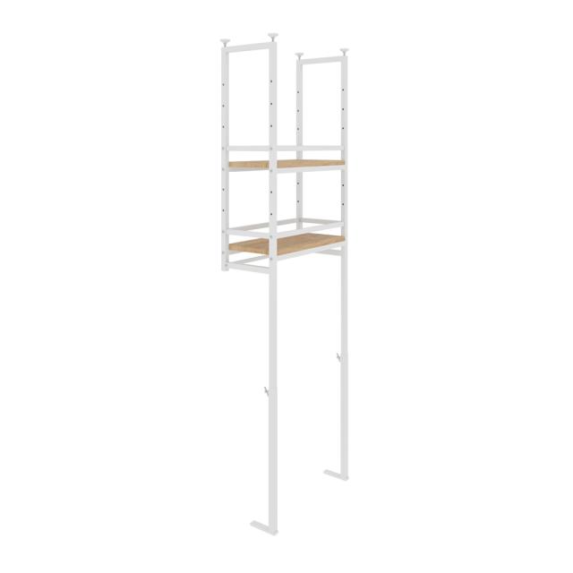 簡単設置突っ張りカウンター上吊棚 幅47cm奥行22cm高さ125cm-160cm キッチン収納 キッチンカウンター上収納 630707_5