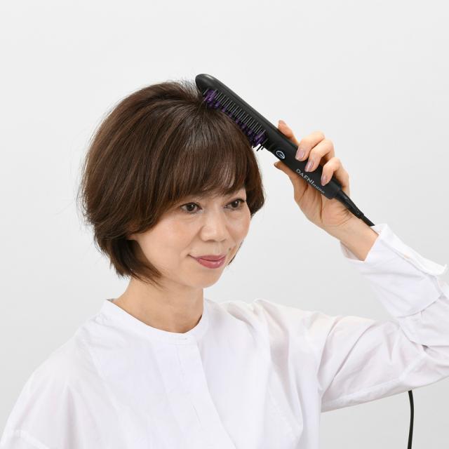 ブラシ型 へアアイロン ヘアケア器具 美容 ストレートアイロン ストレート アイロン ブラシ ブラシアイロン DAFNI/ダフニ nano AR2508_5