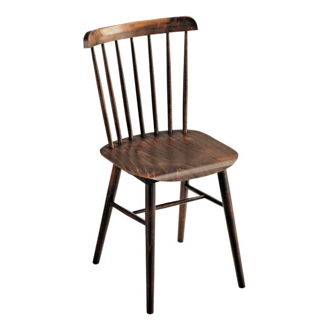 椅子 チェア デザイナーズチェア ≪2脚≫アンティーク風ウィンザーチェア［TON曲げ木ダイニングチェア］ H70105の通販は