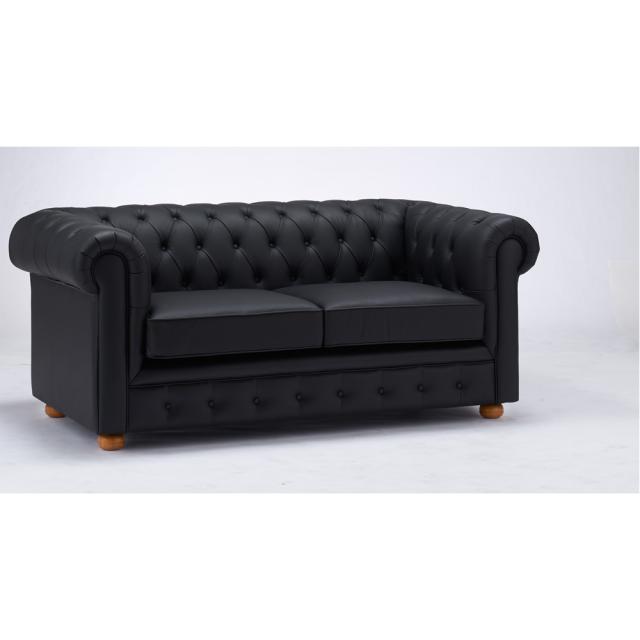 ソファ レザーソファ LeClass/ルクラス チェスターフィールド 本革張りレザーソファ ラブソファ 2人掛けソファ 幅171cm H72204の通販は