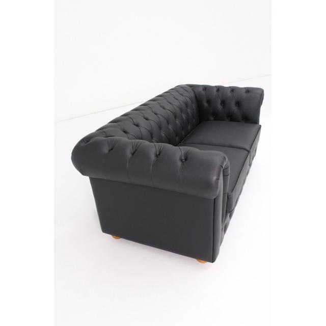 ソファ レザーソファ LeClass/ルクラス チェスターフィールド 本革張りレザーソファ ラブソファ 2人掛けソファ 幅171cm H72204の通販は