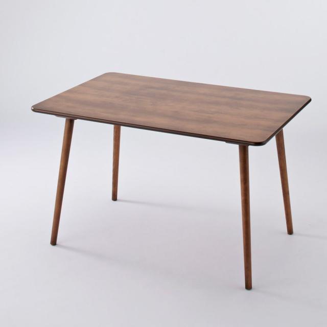 アンティーク風テーパーダイニングテーブル 長方形 幅約120cm×80cm［チェコTON社製］ テーブル ダイニングテーブル H93907