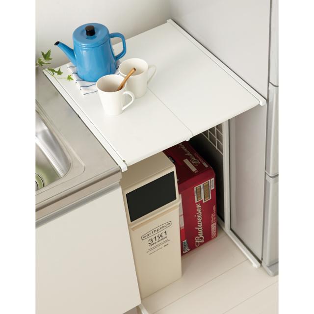 家具 収納 キッチン収納 食器棚 キッチン隙間収納 幅が伸縮するキッチン作業台ラック 奥行45cm 幅30cm 50cm 5706の通販はau Pay マーケット ディノス Au Pay マーケット店