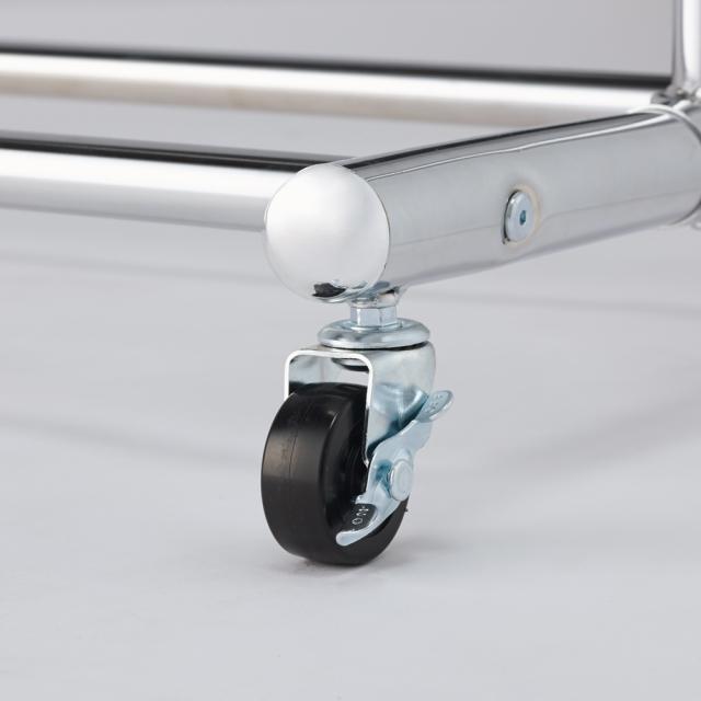 プロ仕様 上下2段頑丈ハンガーラック 幅117cm 衣類収納 ハンガーラック