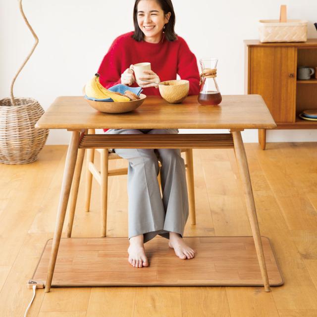 ≪約60×110cm≫ ホットテーブルマット 木目柄 季節家電 生活家電 暖房器具 ヒーター 616025