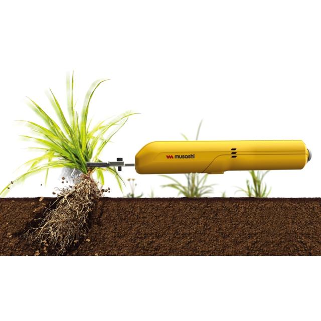 ガーデニングツール 庭手入用品 除草 雑草抜き 【ムサシ】充電式小型除草バイブレーター ハンドルセット（本体＋ハンドル） G71711の通販は