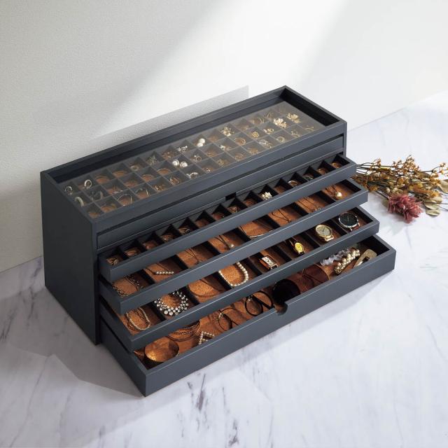 小物収納 フリーボックス アクセサリー収納ケース ジュエリーボックス ディスプレイジュエリーボックス 幅60cm 521907の通販は 14,652円