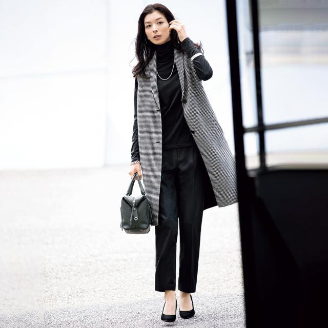 ≪股下丈70cm≫ ウールサキソニー テーパードパンツ パンツ テーパード