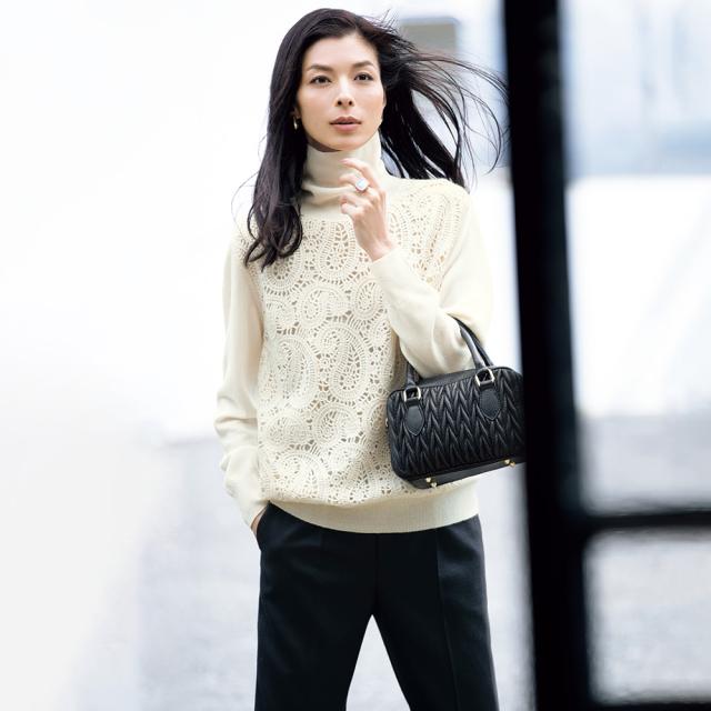 ≪股下丈70cm≫ ウールサキソニー テーパードパンツ パンツ テーパード