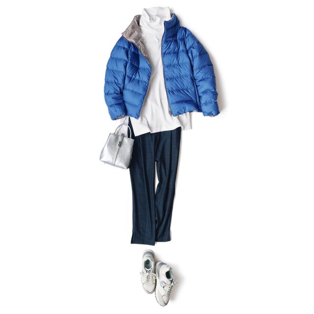 パンツ スキニー スリムパンツ とろみデニム風素材 タックパンツ 290703の通販は