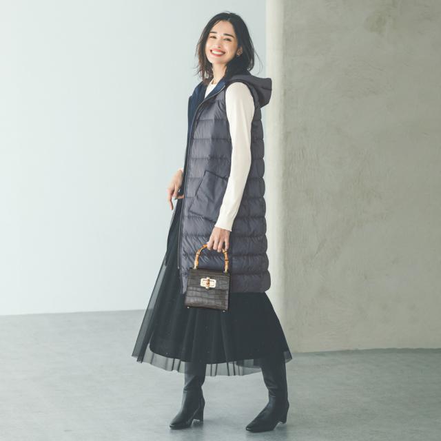 コート 撥水コート ライトマジック（R） リバーシブル ダウンジレ 280701の通販は