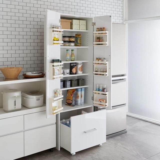 引き出して使える頑丈ワゴン付き キッチンストッカー 幅60cm キッチン