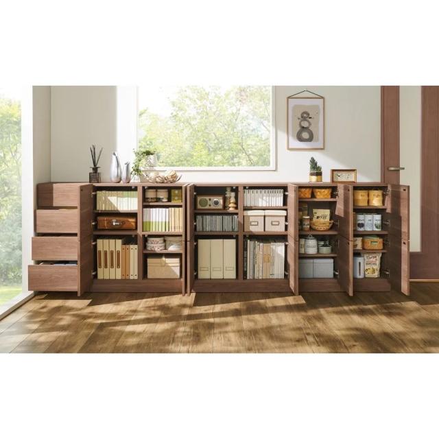 薄型スクエアキャビネット カウンター下収納 6マス 家具・インテリア