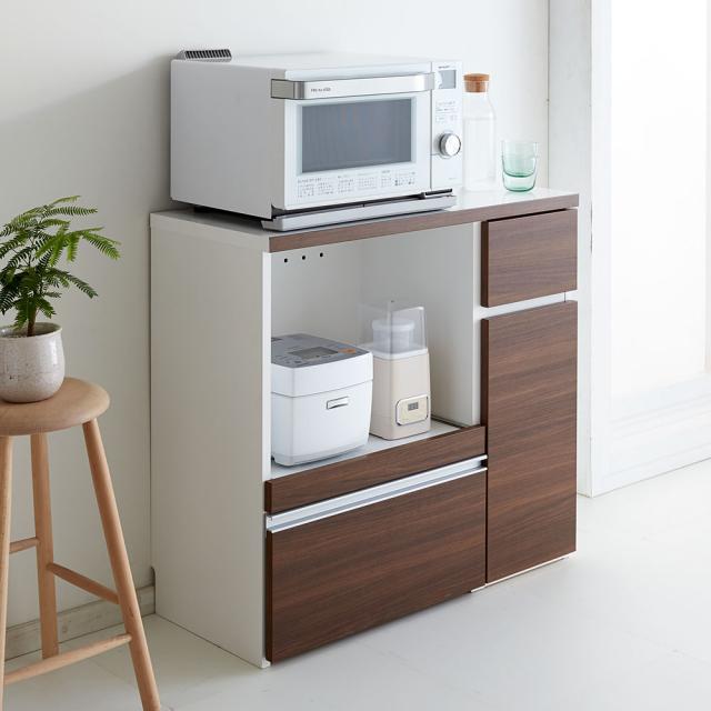 キッチン収納 キッチンカウンター ≪幅90cm奥行45cm≫ サイズが選べる家電収納キッチンカウンター ロータイプ 幅90cm 528429の通販は 52,900円
