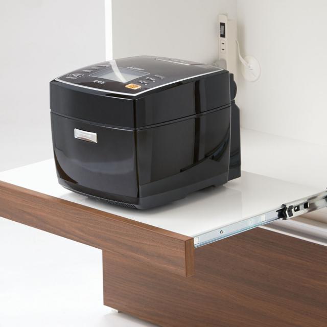 ≪幅90cm奥行40cm≫ サイズが選べる家電収納キッチンカウンター ロータイプ 幅90cm キッチン収納 キッチンカウンター 629607_6