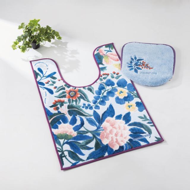 バス用品 トイレ用品 ≪耳長≫デザイナーズギルド トイレタリー〈イケバナ〉 フタカバー・マットセット 884606の通販は