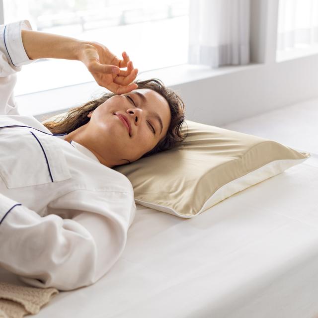 枕 湯上がりの美しさ翌朝まで！ シルクピローケース付き美容まくら 505001の通販は 10,493円