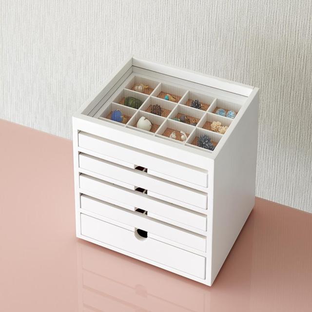 ディスプレイジュエリーボックス 幅24cm 小物収納 フリーボックス アクセサリー収納ケース ジュエリーボックス 582051_2