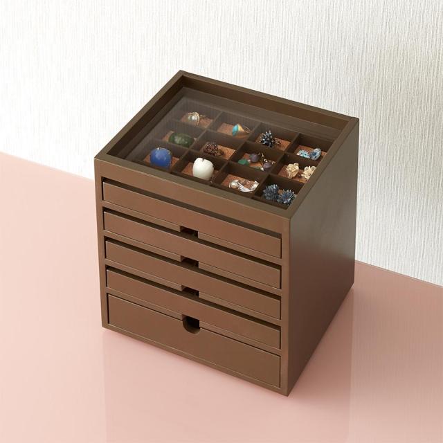 ディスプレイジュエリーボックス 幅24cm 小物収納 フリーボックス アクセサリー収納ケース ジュエリーボックス 582051_3