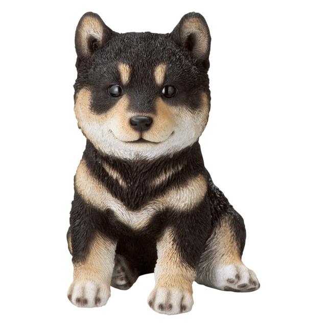 ≪親黒柴≫ 黒柴犬親子のオーナメント ガーデン 置物 G02716_1