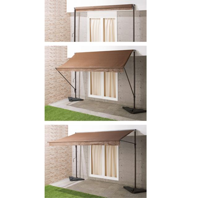 ガーデニング フラワー ガーデニング用品 エクステリア 日除け ガーデンパラソル 自立式オーニング Gの通販はau Pay マーケット ディノス Au Pay マーケット店