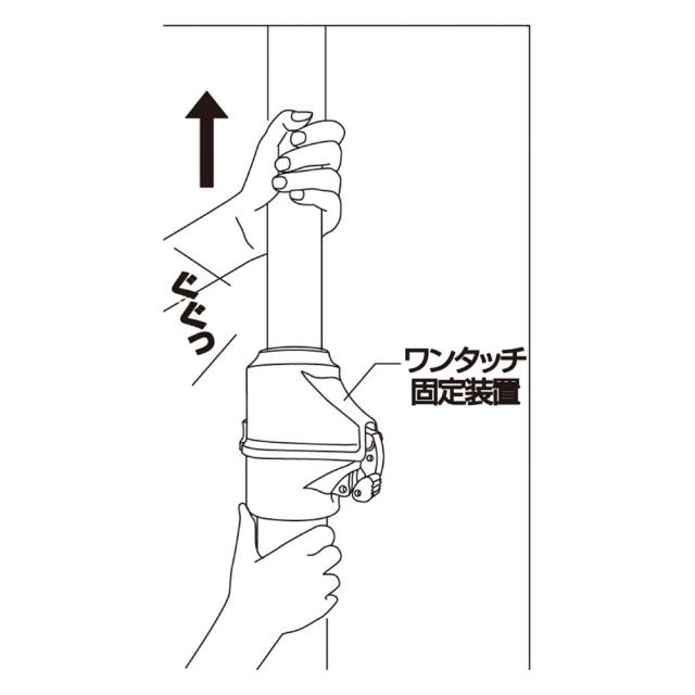 つっぱるだけで視線カット！屋外つっぱり目隠し 玄関 ガレージ周り G01715_4