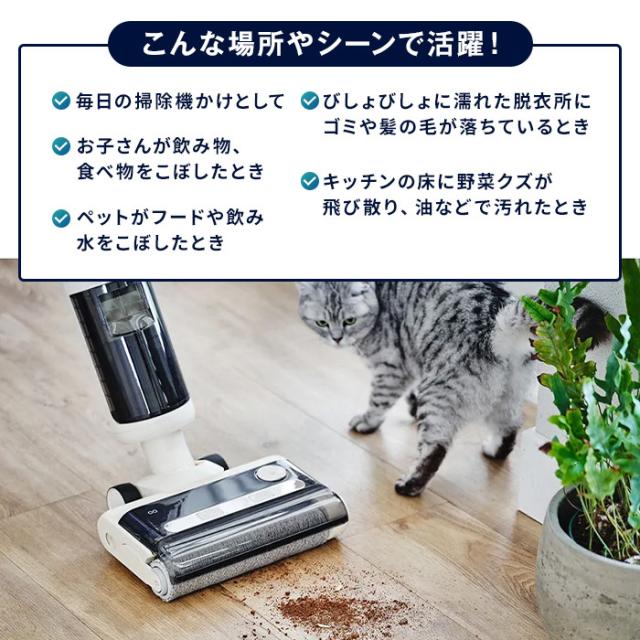 掃除機 水拭き掃除機 スティッククリーナー コードレス 吸引 拭き掃除 水拭き 水拭き掃除機 アクアエックス 特別セット AR2605_3