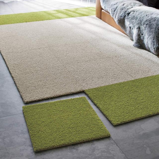 カーペット ラグ タイルカーペット タイルマット ジョイントマット ≪お得な同色16枚組≫ ふわふわソフトタッチタイルマット H57413の通販は