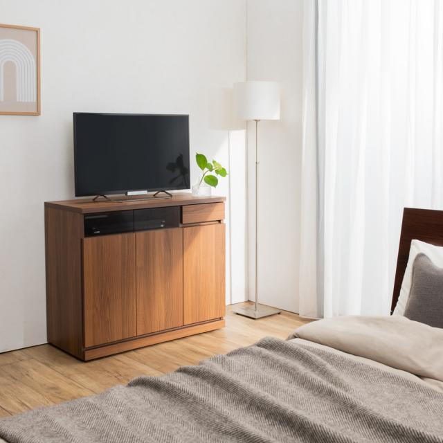 ［幅89cm］ハイタイプテレビ台 高さ75cm 日本製 完成品 キャスター付き テレビ台 テレビボード 壁面収納テレビ台 587801