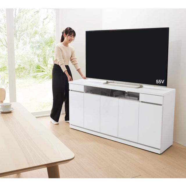 ［幅89cm］ハイタイプテレビ台 高さ75cm 日本製 完成品 キャスター付き テレビ台 テレビボード 壁面収納テレビ台 587801_8