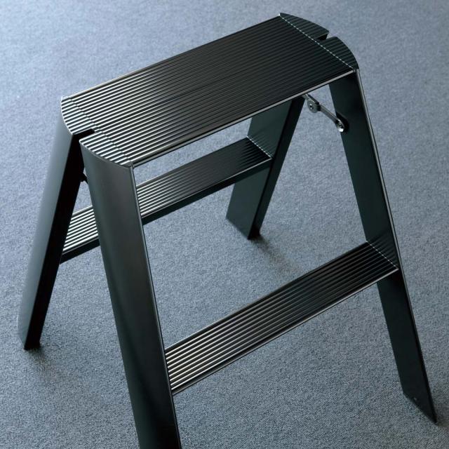 lucano/ルカーノ ステップスツール 2段・高さ56cm モノクロ 生活雑貨 便利グッズ ステップツール 602714_1