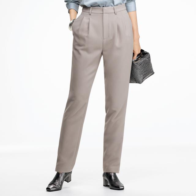 ≪股下丈65cm≫ ダブルクロス 2タック テーパードパンツ パンツ テーパードパンツ 109403