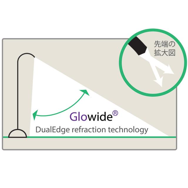 LEDデスクライト Glowide（グローワイド）【コード式ウッド】 照明器具 ライト 時計 テーブルランプ 661204_8